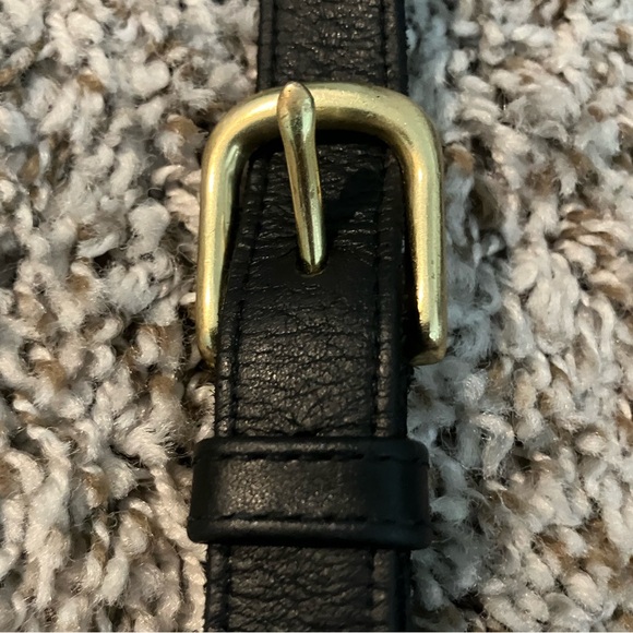 Vintage Coach Willis 9927 Black Leather W/Key Fob & Goldtone Hardware. - Picture 3 of 15